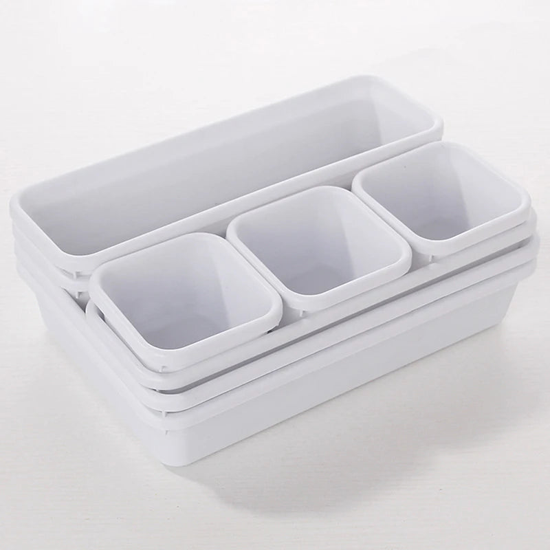 8pcs Home Drawer Organizer Box Trays Storage Box Office Storage Kitchen Bathroom Closet Jewelry Makeup Desk Box Organization