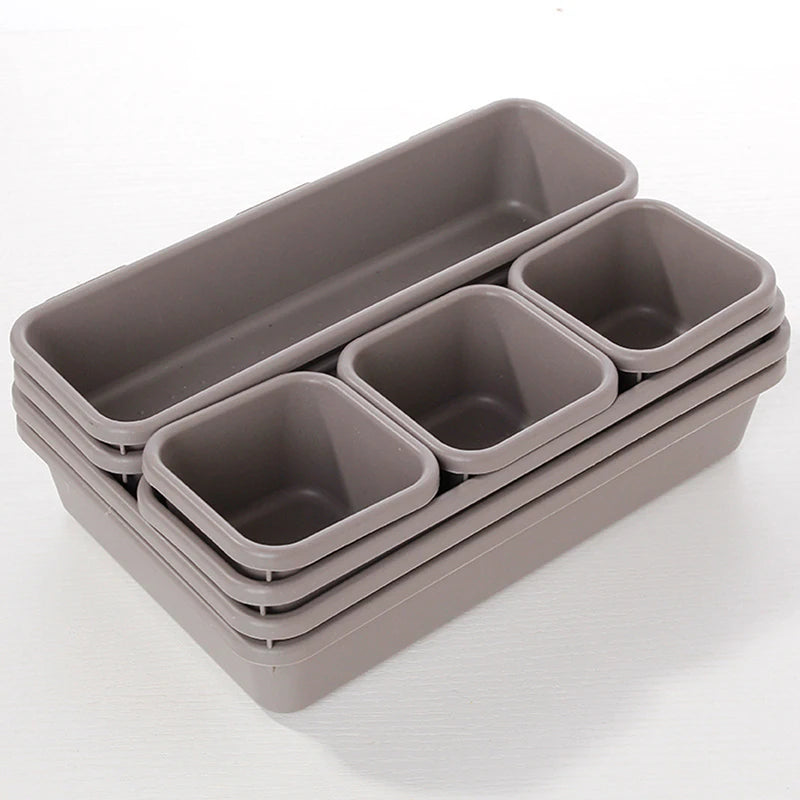 8pcs Home Drawer Organizer Box Trays Storage Box Office Storage Kitchen Bathroom Closet Jewelry Makeup Desk Box Organization