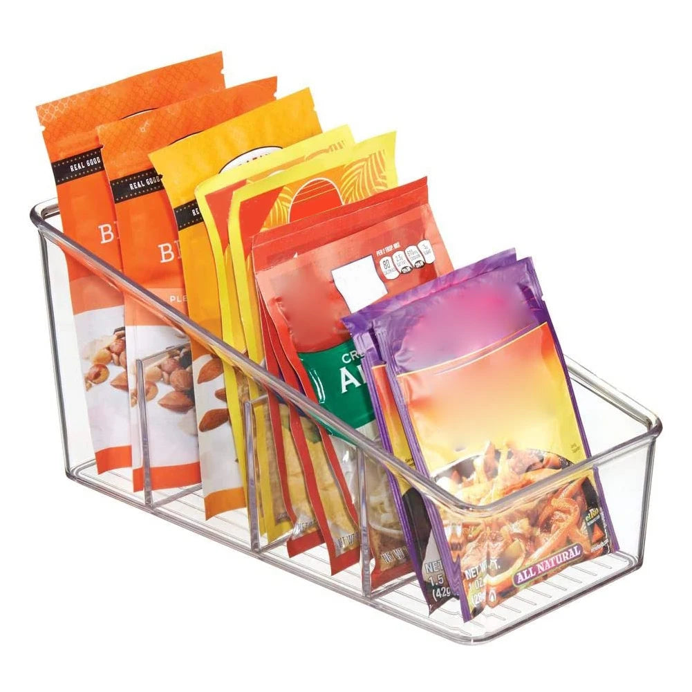 Food Storage Containers Pantry Organizer Transparent Kitchen Storage Organization for PET Refrigerator Storage Box Spice Pouches