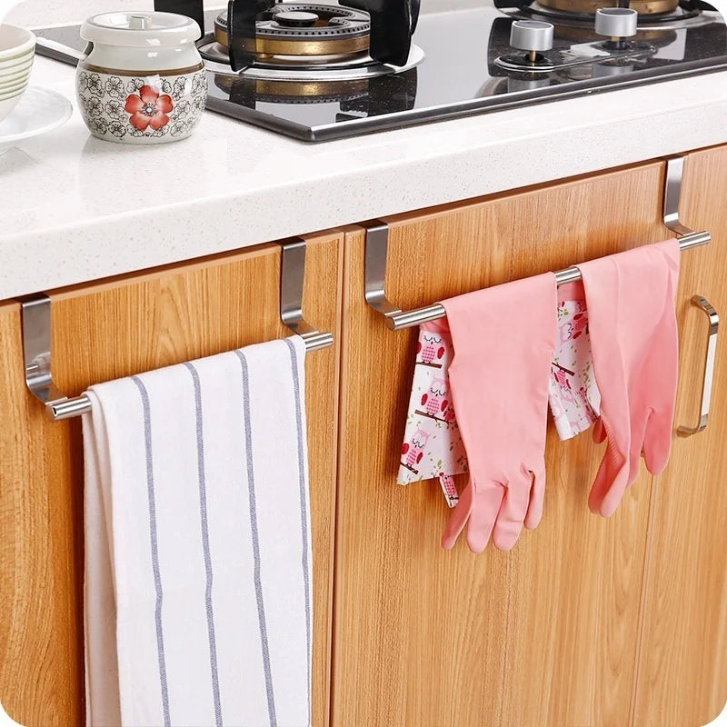 Kitchen Organizer  Bathroom Organization Hanging Door Home Towel Holder Kitchen Hanging Hook Storage Rack