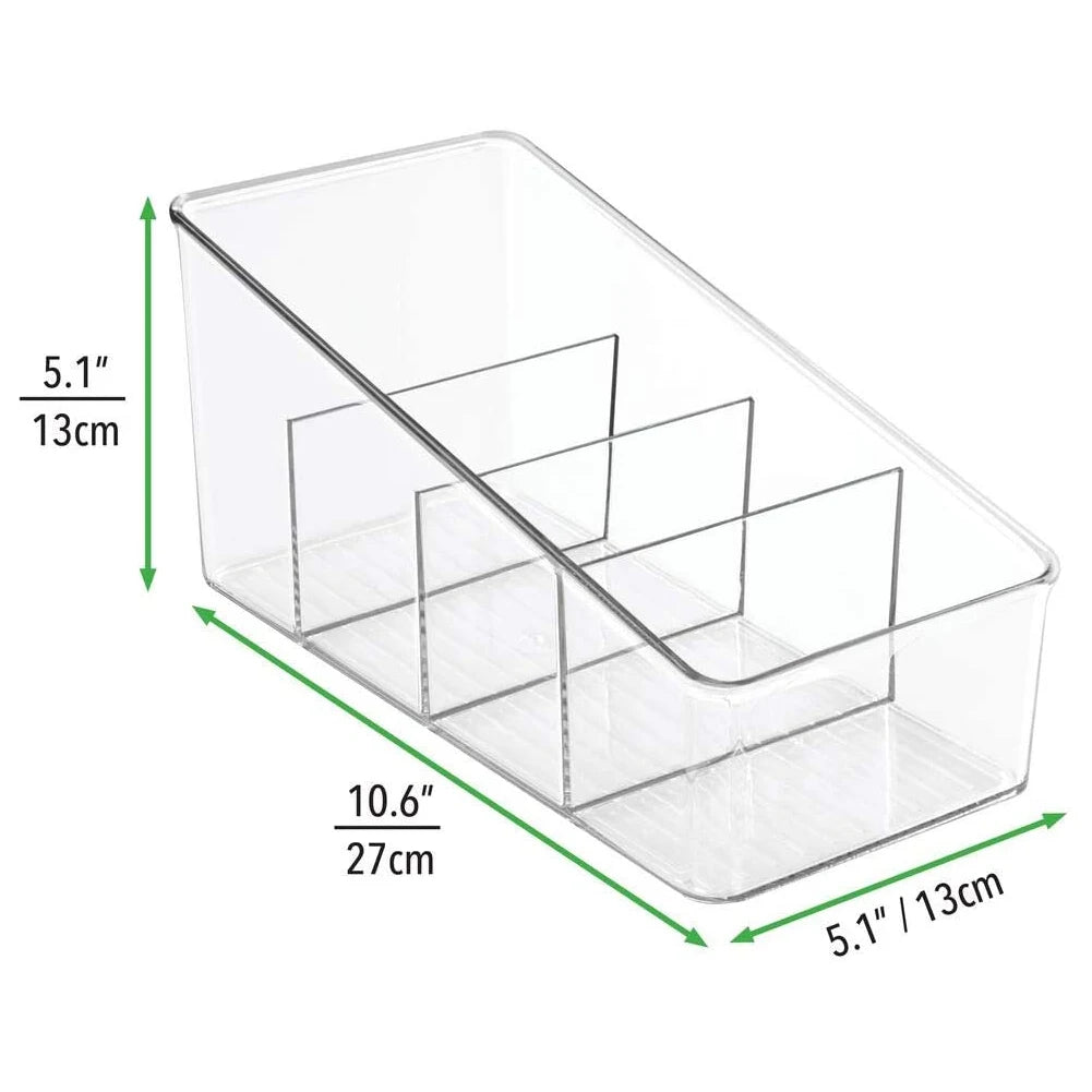 Food Storage Containers Pantry Organizer Transparent Kitchen Storage Organization for PET Refrigerator Storage Box Spice Pouches