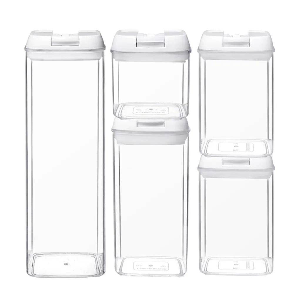 Airtight Cereal Containers BPA Free Plastic with Easy Lock Lids for Kitchen Pantry Organization and Storage