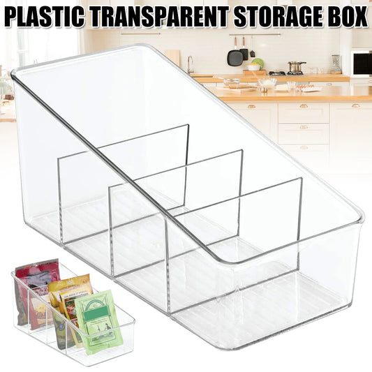 Food Storage Containers Pantry Organizer Transparent Kitchen Storage Organization for PET Refrigerator Storage Box Spice Pouches